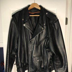 Black Leather "Biker" Jacket